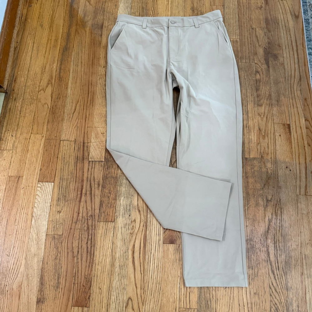 WILLIT Mens Golf Pants 34x32 Khaki Stretch Quick Dry Work Performance Pants Golf